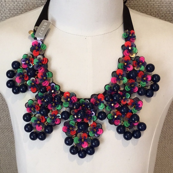 J. Crew Jewelry - J.Crew Multicolored Garden Blooms Necklace NWT